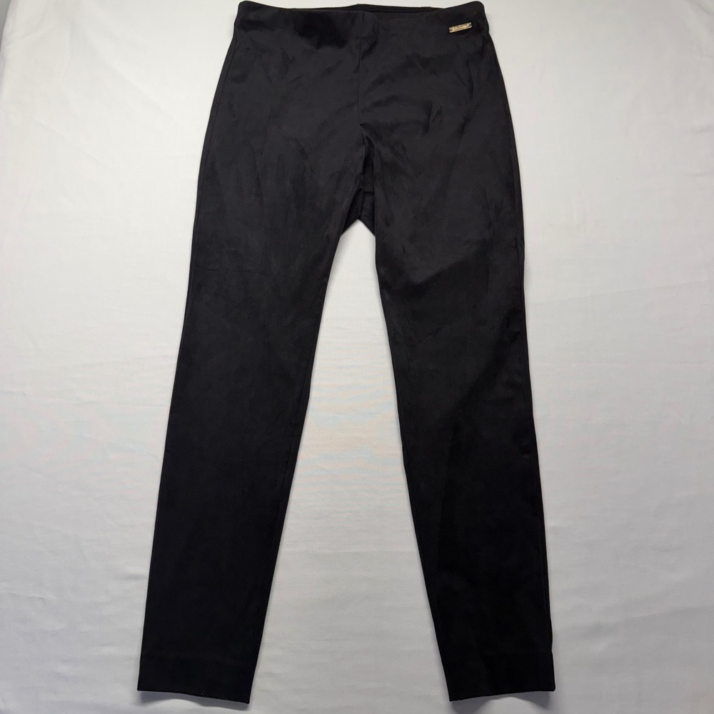 Lilly‎ Pulitzer Anika High Rise Pants Black Stretch Slim Career Size 14 Comfort